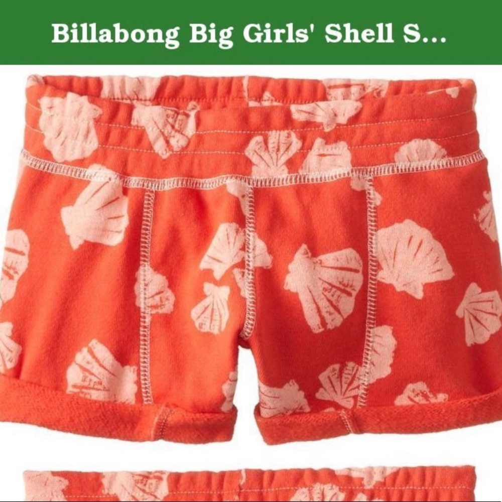 Billabong girls shell shorts